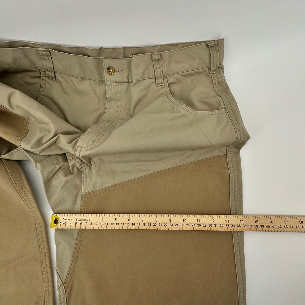 Orvis Mens Briar Pants Khaki Reinforced Cotton Canvas Hunting 38 Outdoors - Picture 15 of 16